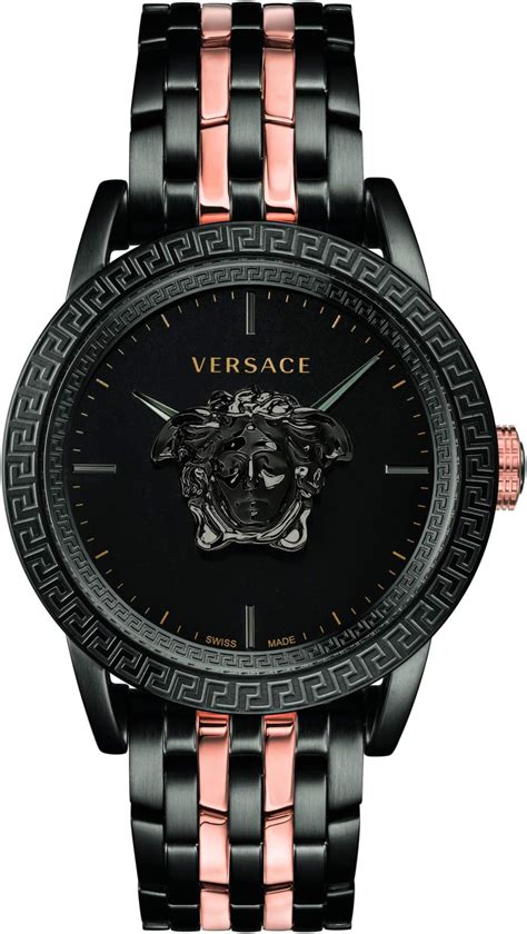 Versus Versace Herren Analog Quarz Uhr mit Edelstahl Armband 